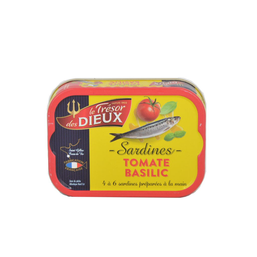 Sardinen Trésor Dieux Tomate-Basilikum mediterraner Genuss